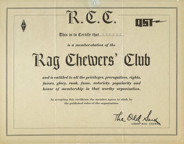 Rag Chewers' Club WN5ZBJ